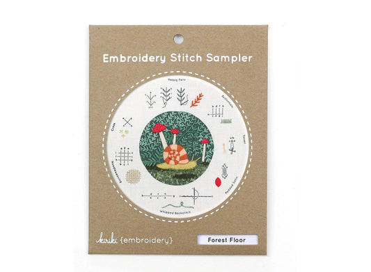 Forest Floor-Embroidery Stitch Sampler