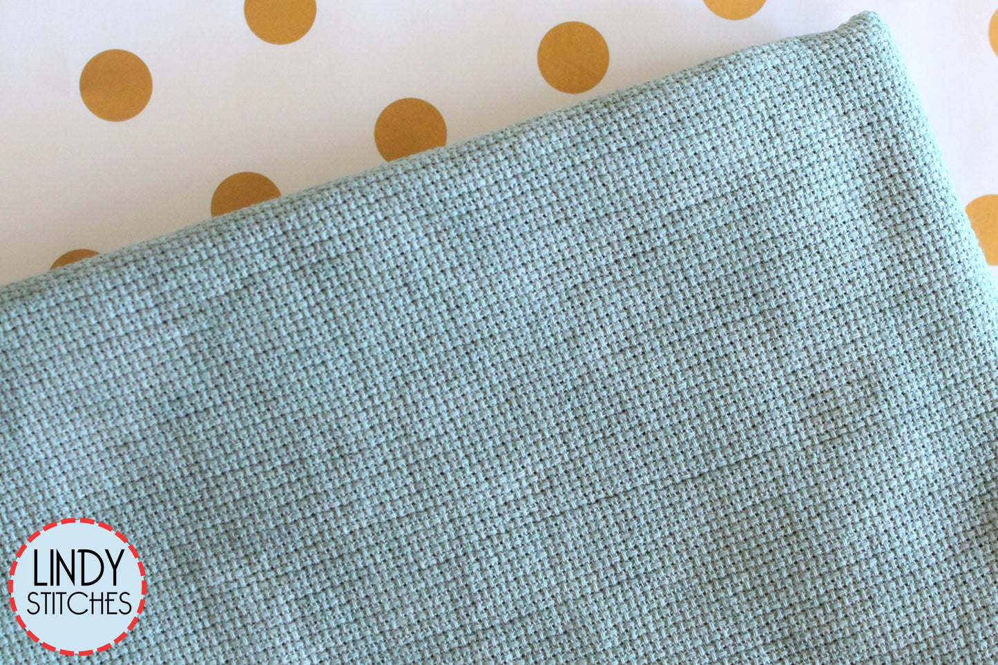 20 count Pistachio Aida Fiber on a Whim Hand Dyed Fabrics