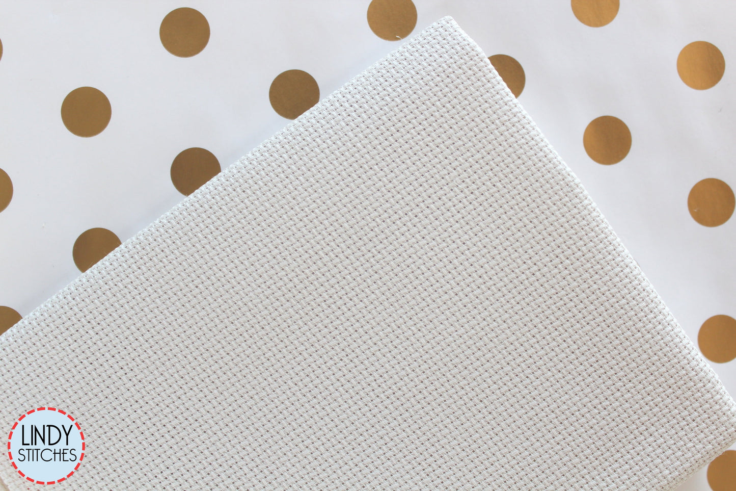 18 count Platinum Aida Fat Quarter by Zweigart Cross Stitch Fabric Fat Quarter