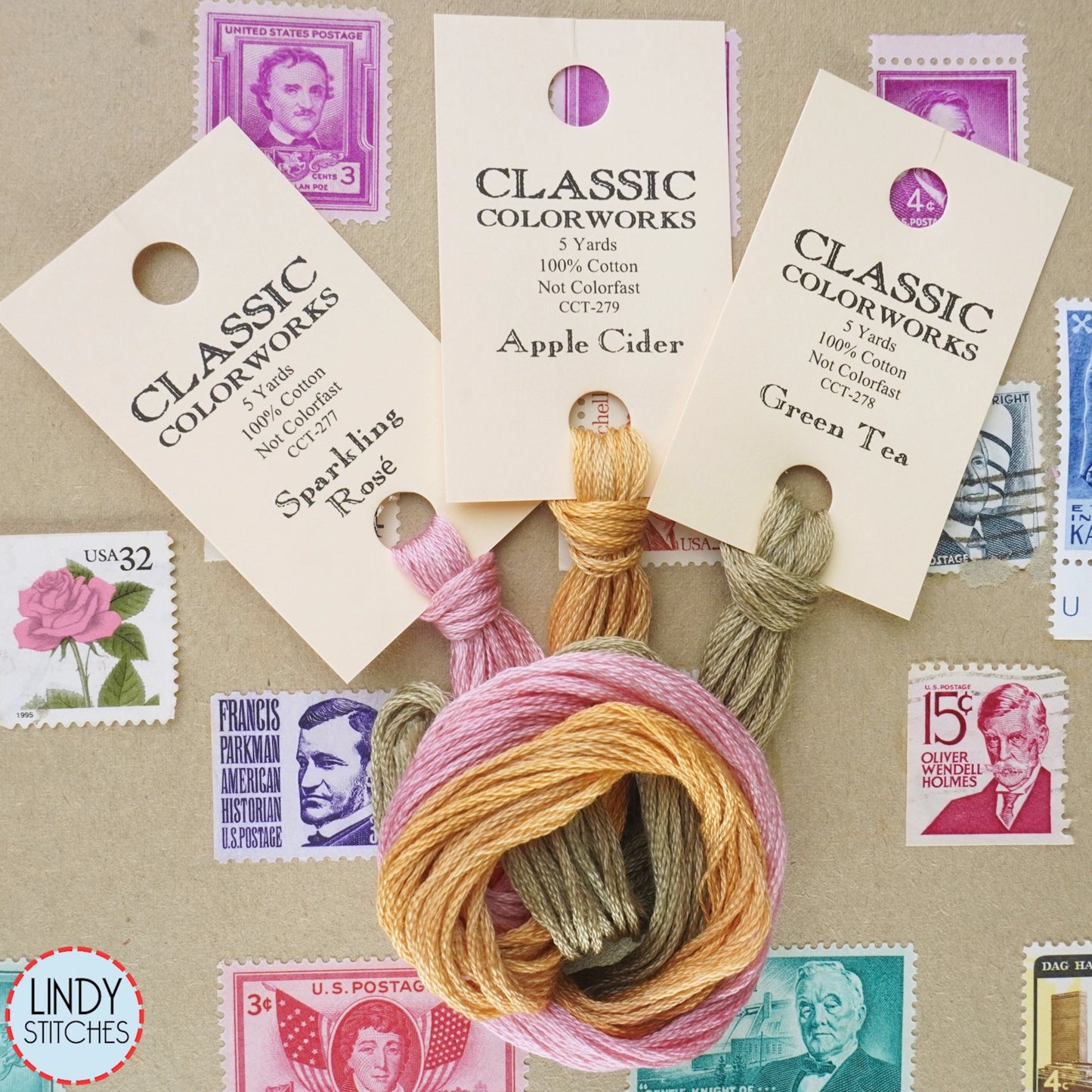 Sparkling Rosé Classic Colorworks Floss Hand Dyed Cotton Skein