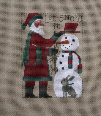 2018 Prairie Schooler Santa Cross Stitch Pattern Physical Copy