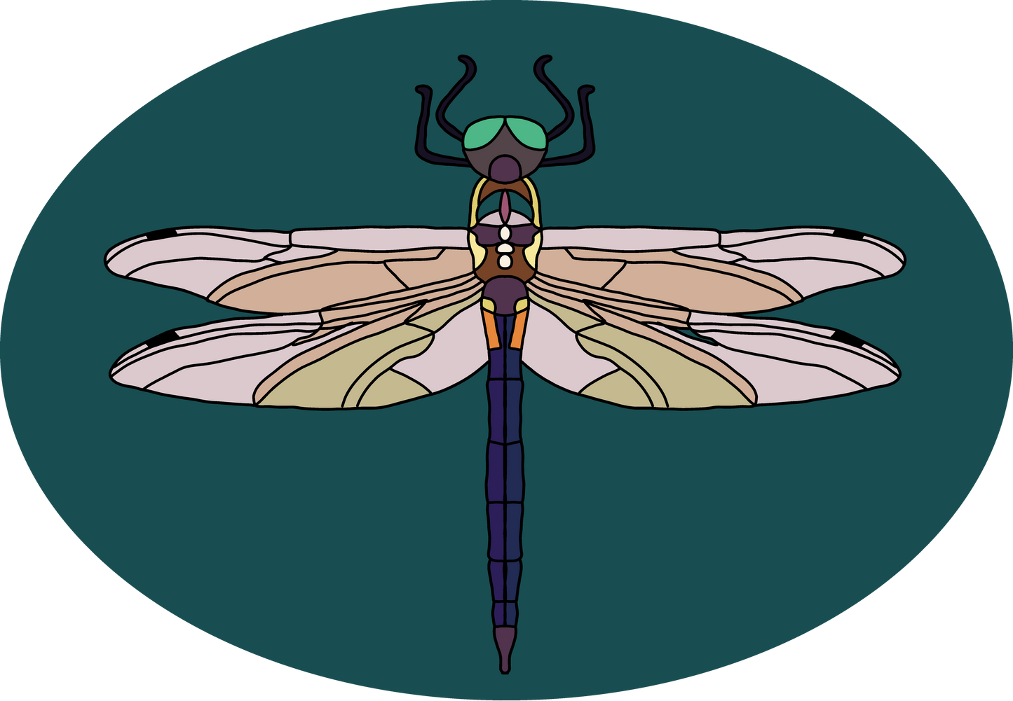 Mind The Pollinators Magnetic Needle Minder- Dragonfly
