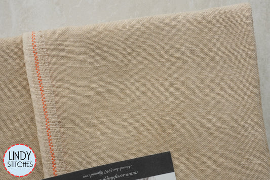 32 count Caramel Linen Seraphim Hand Dyed Fabrics Fat Quarter