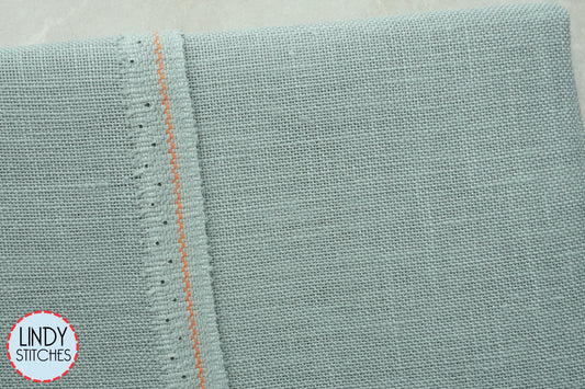 36 count Smoke Blue Edinburgh Linen by Zweigart Cross Stitch Fabric