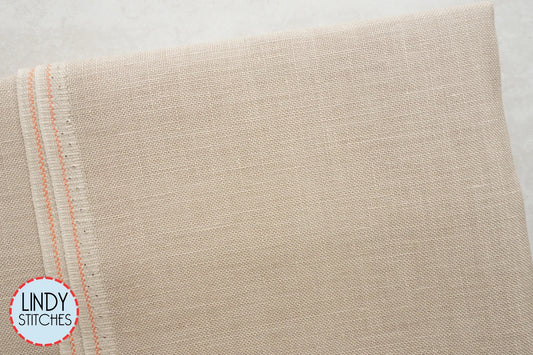 28 count Light Mocha Mushroom Cashel Linen Cross Stitch Fabric by Zweigart