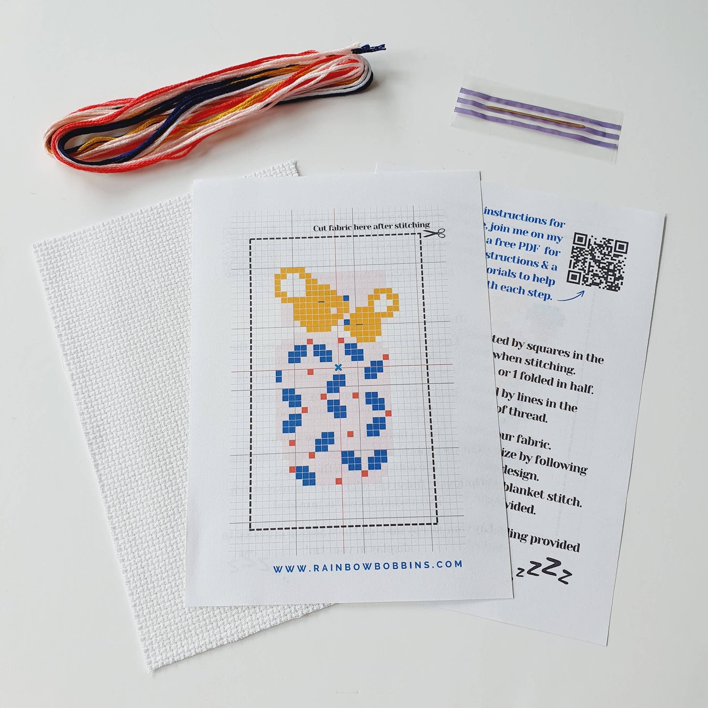 Baby Snuggles Mini Cross Stitch Kit Beginner Friendly