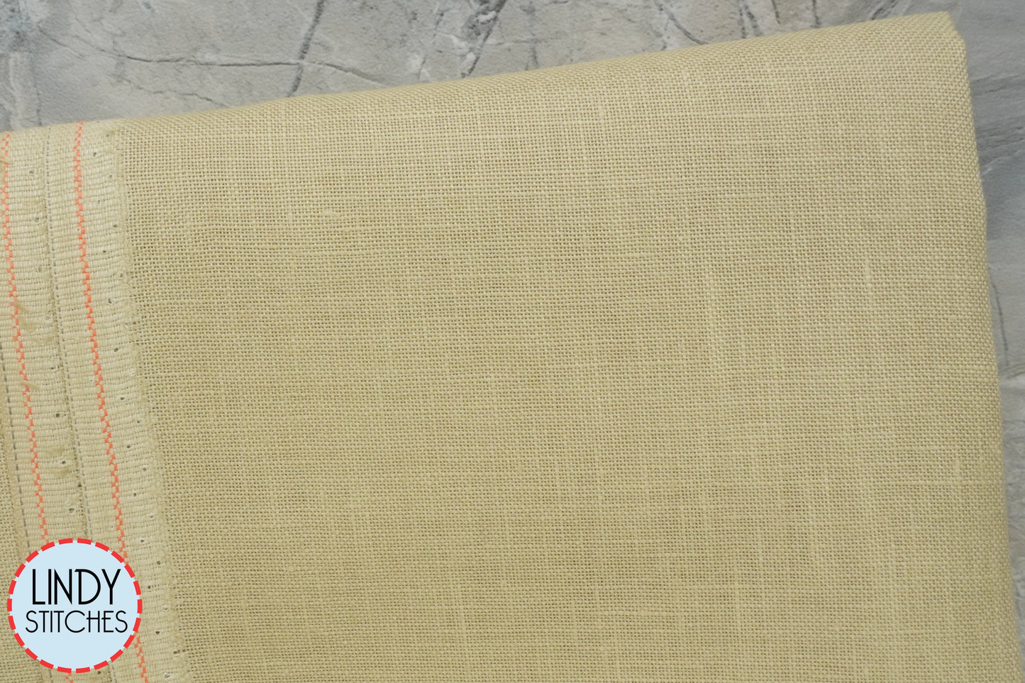 40 count Summer Khaki Newcastle Linen by Zweigart Cross Stitch Fabric