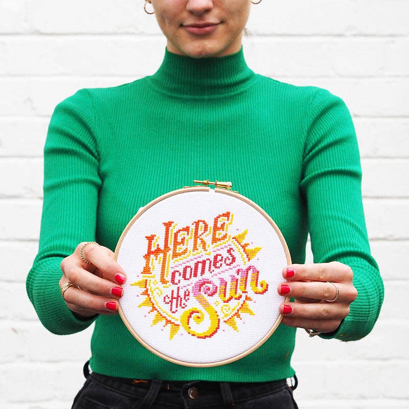 Here Comes the Sun - Cross Stitch Kit Beginner Friendly