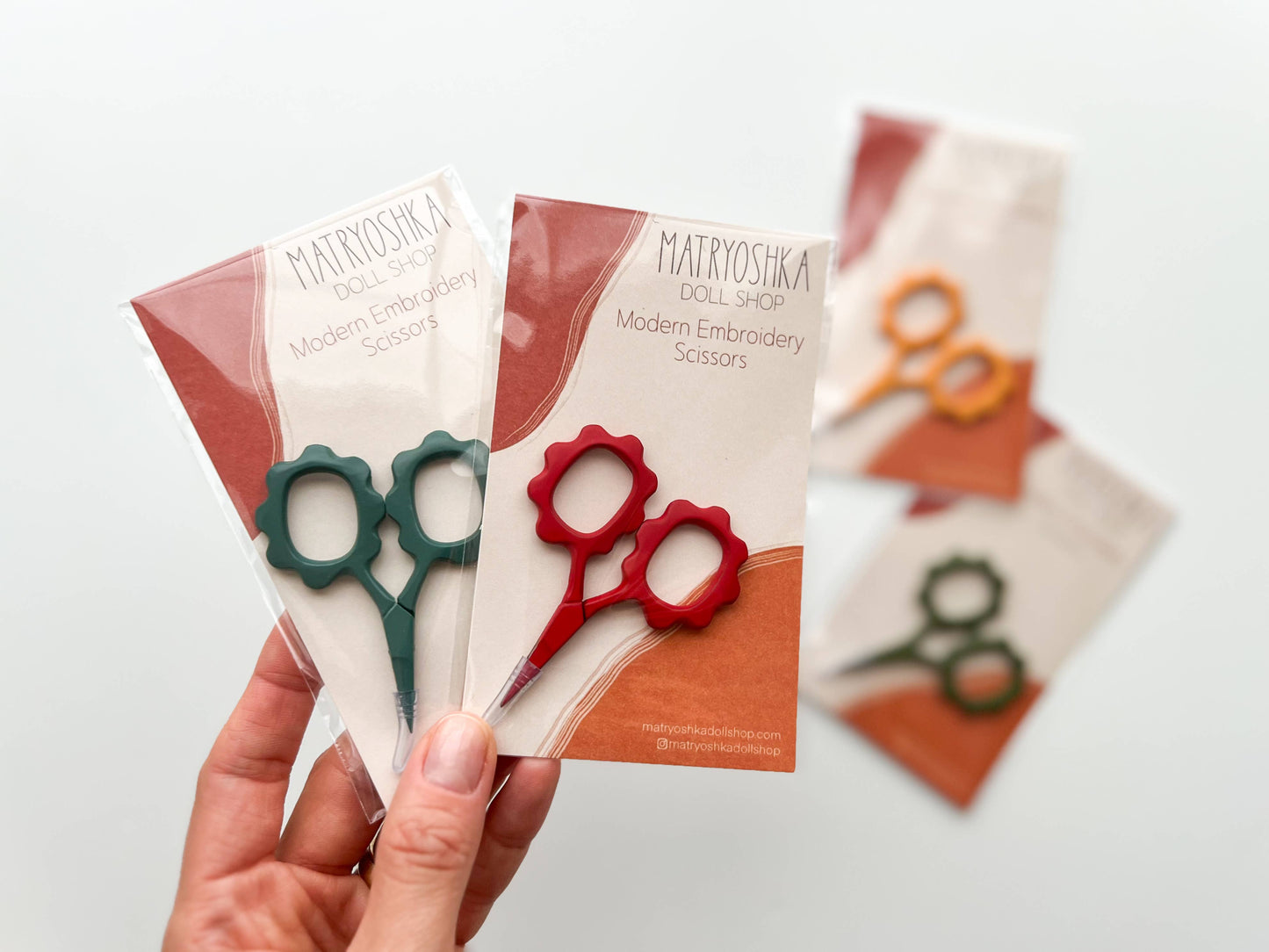 Matryoshka small flower sewing scissors