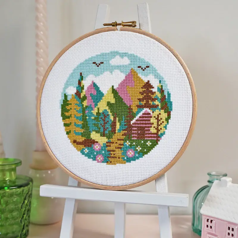 Forest Peaks - Cross Stitch Kit Beginner Friendly