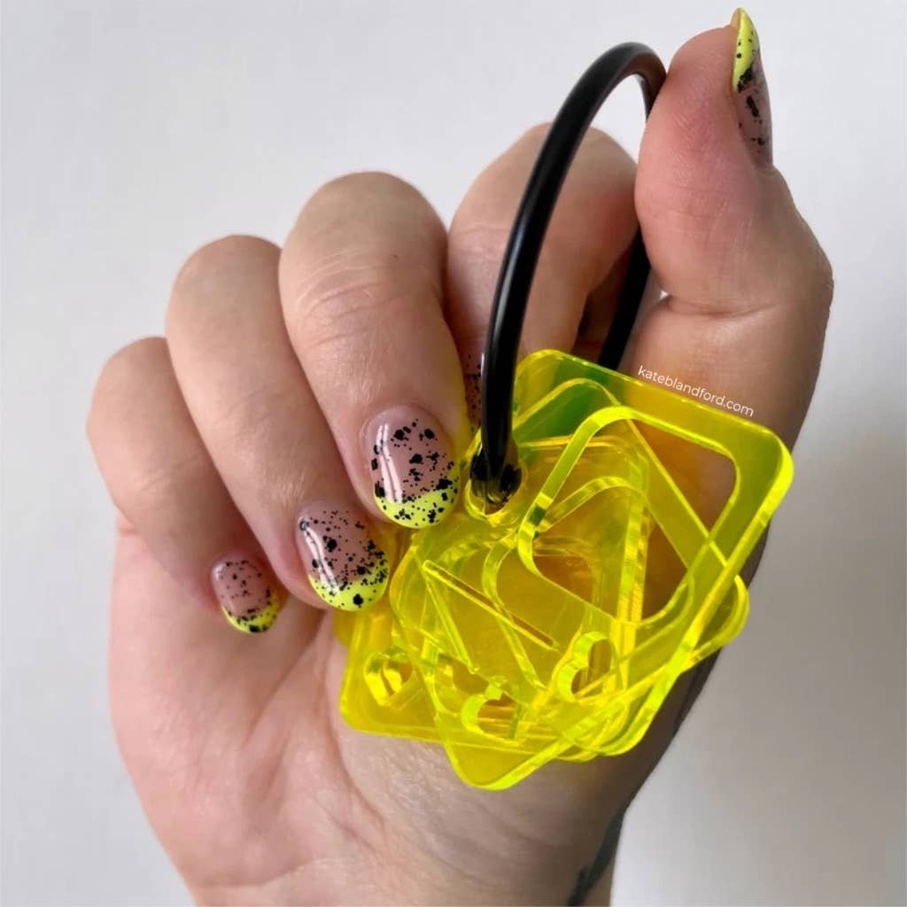 Acrylic Floss Drops Set of 10 with Binder Ring