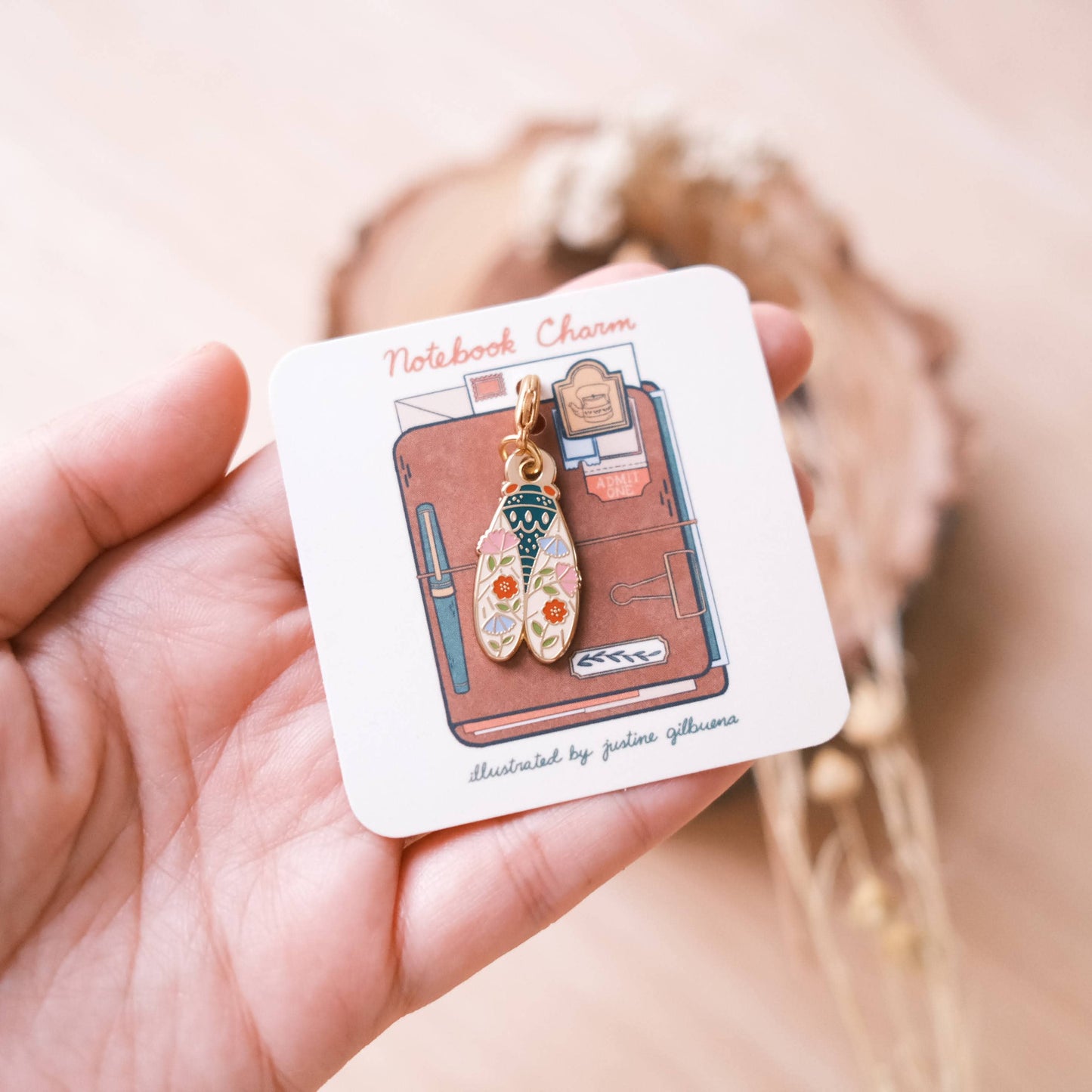 Cicada Notebook Charm