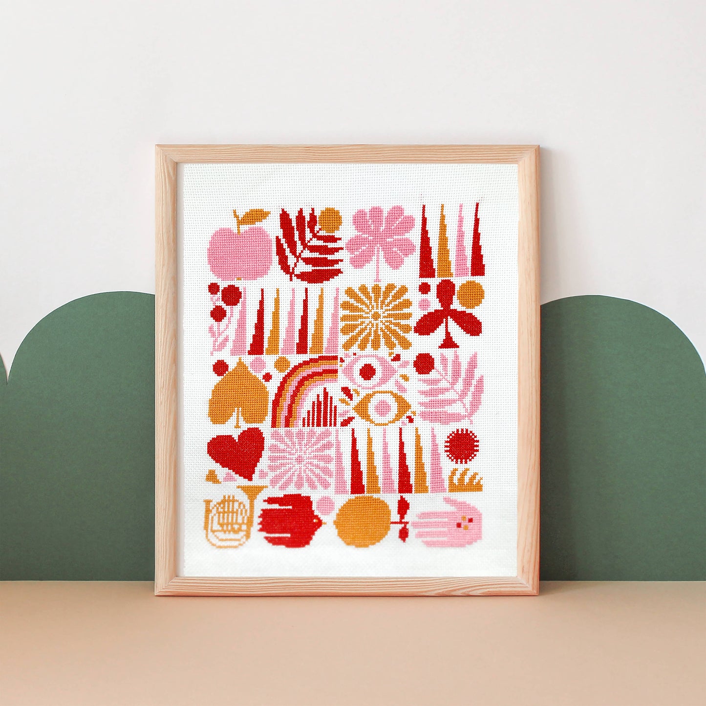 Harvest Grid Lisa Congdon Cross Stitch Kit