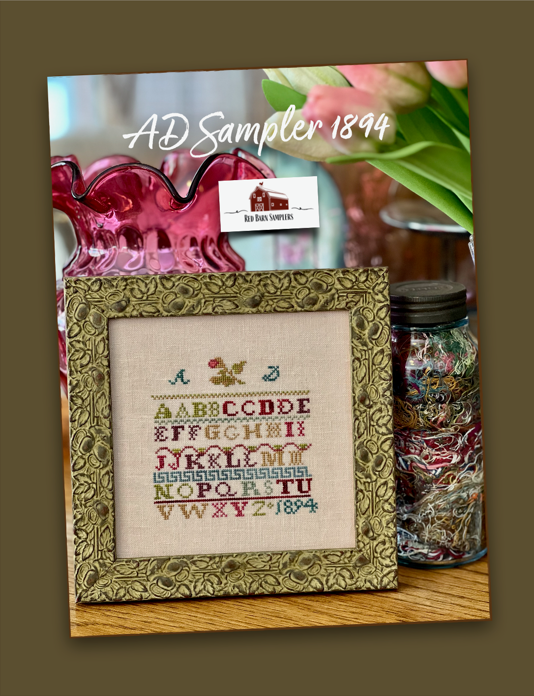 AD 1894 by Red Barn Samplers Cross Stitch Pattern Nashville Market