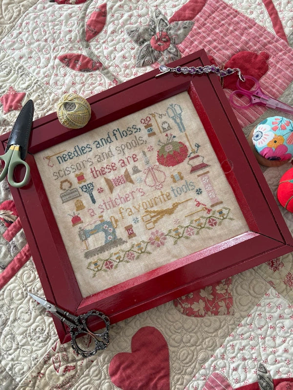 A Stitchers Tools by Pansy Patch Cross Stitch Pattern Nashville Market