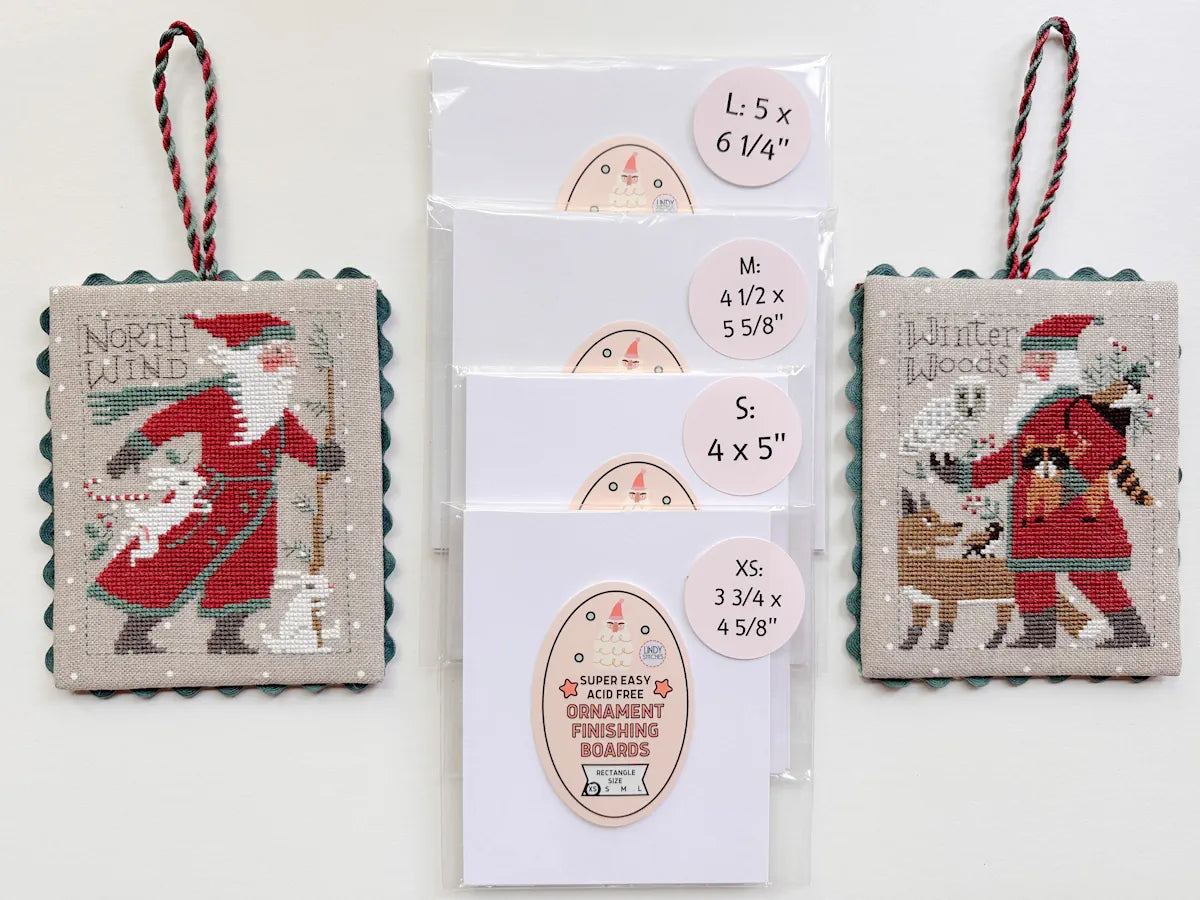2025 Prairie Schooler Santa Bundle! 18 aida / 36 linen