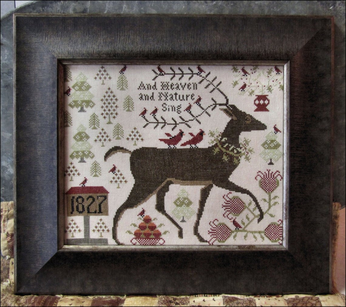 And Heaven & Nature Sing Cross Stitch Pattern Kathy Barrick PHYSICAL copy
