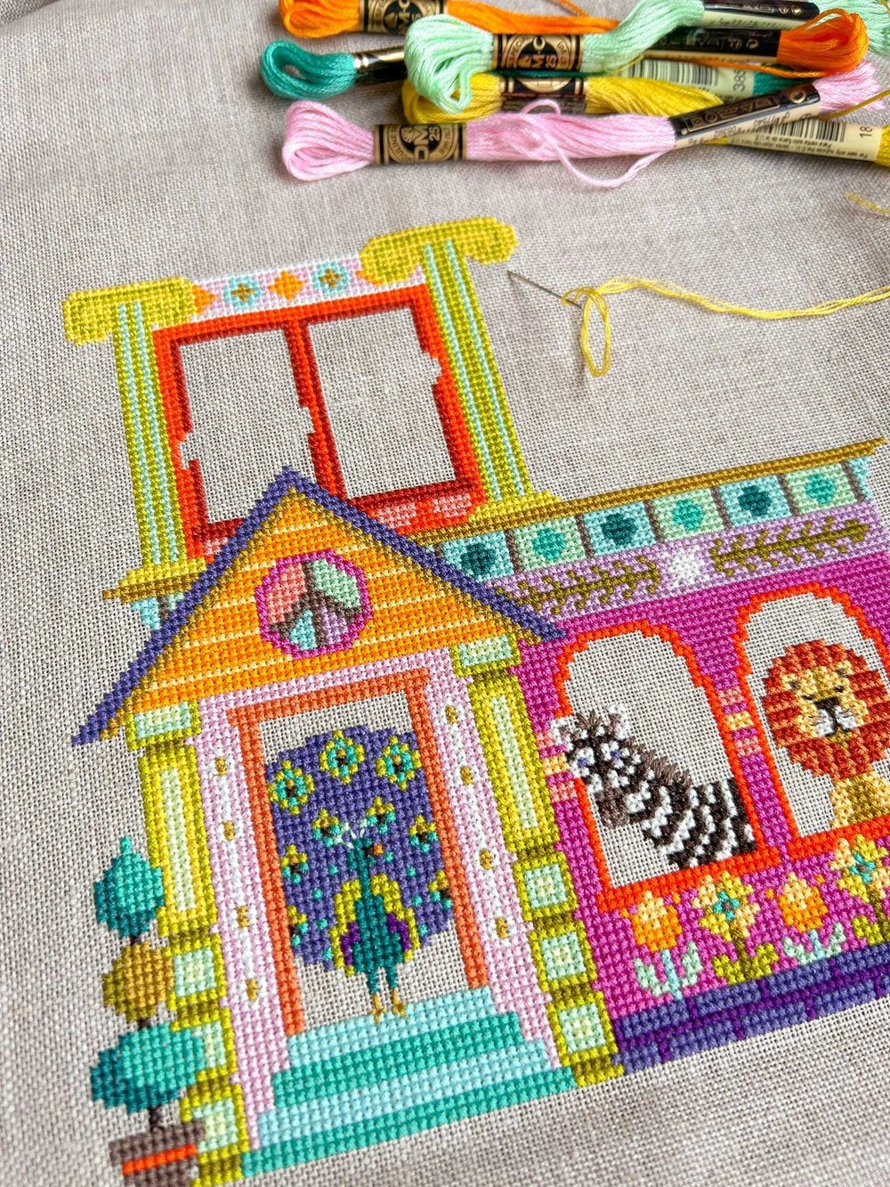 The Animal House Satsuma Street Cross Stitch Pattern