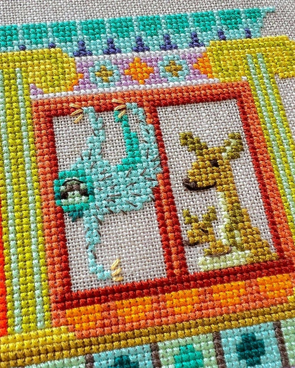 The Animal House Satsuma Street Cross Stitch Pattern