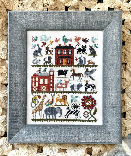 Animals at Home, On the Farm, and In the Wild Cross Stitch Pattern by Kathy Barrick