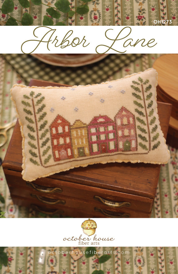 SALE Arbor Lane Cross Stitch Pattern by October House