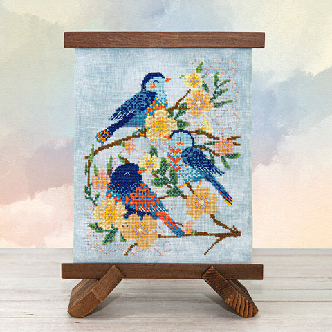 Birds & Blooms by Counting Puddles Cross Stitch Pattern