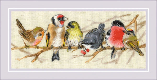 Birds on a Branch Riolis Cross Stitch Kit