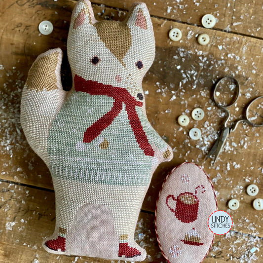 Blizzard Animal Cracker by Stacy Nash Primitives Cross Stitch Pattern