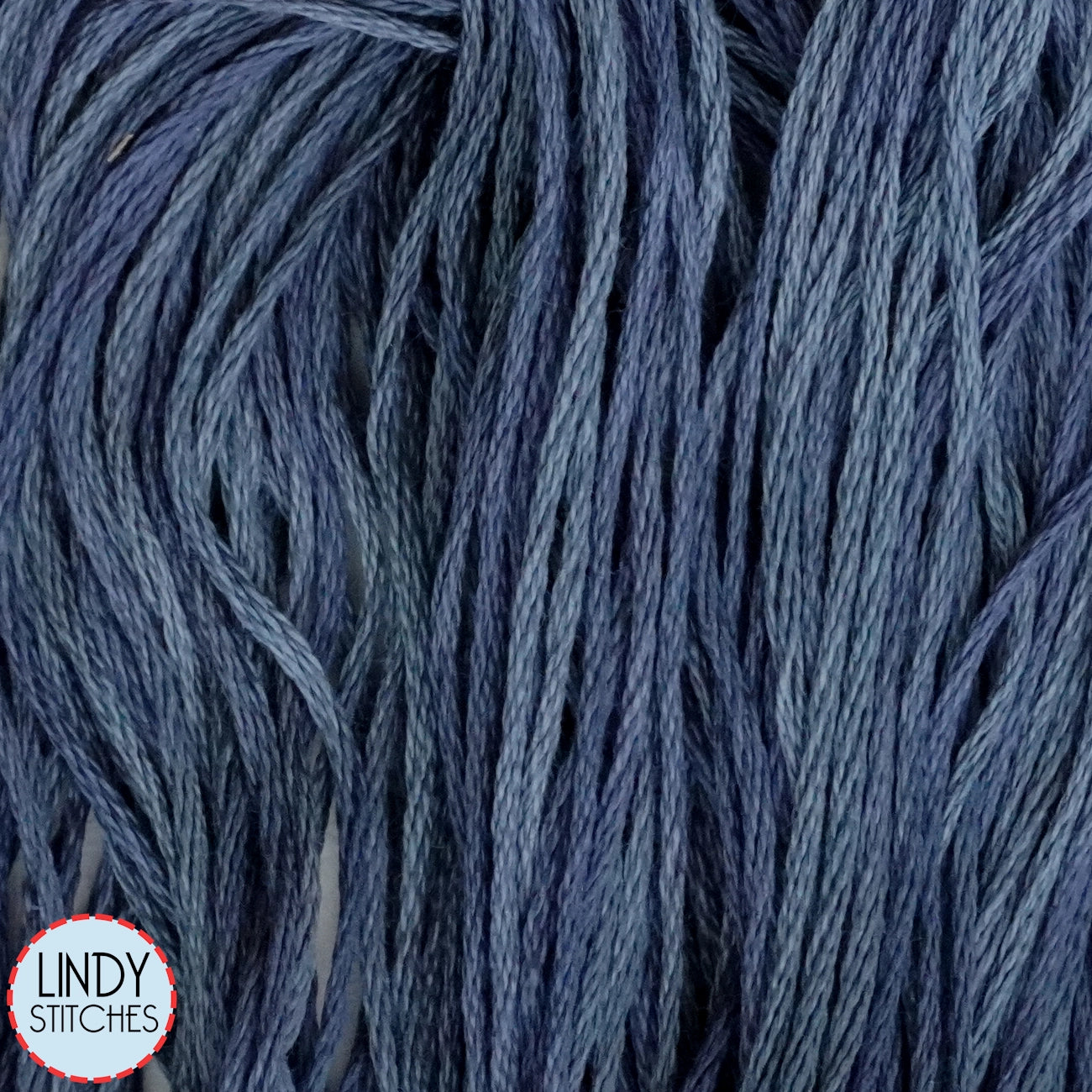 Blue Suede Weeks Dye Works Floss Hand Dyed Cotton Skein 2107a
