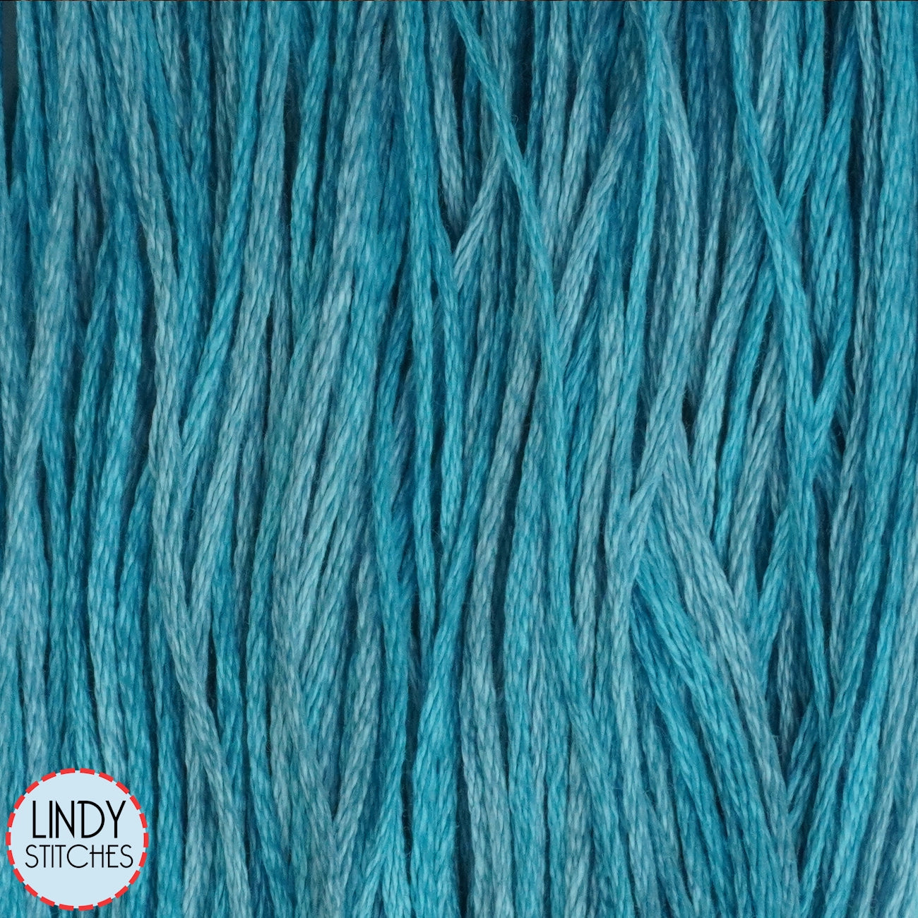 Blue Topaz Weeks Dye Works Floss Hand Dyed Cotton Skein 2118