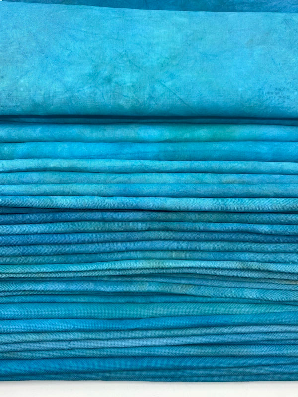 16 count Blue Me Away Aida Cross Stitch Fabric by Fiberlicious