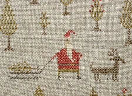 Bringing Home the Tree by Pineberry Lane Cross Stitch Pattern