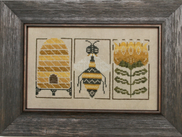 Bumblebee Etchings Cross Stitch Pattern by Heart in Hand Nashville Market