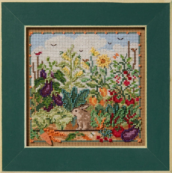 Bunny Garden Mill Hill Ornament Beads Cross Stitch Kit