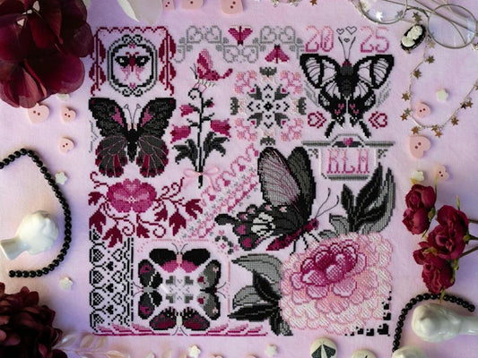 Butterfly Bouquet by Sprouting Lupine Cross Stitch Pattern