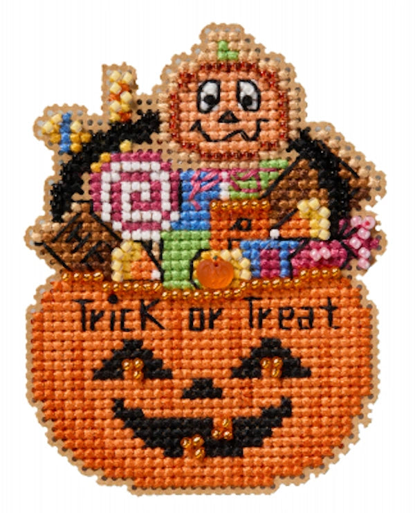 Candy Bucket Mill Hill Ornament Beads Cross Stitch Kit