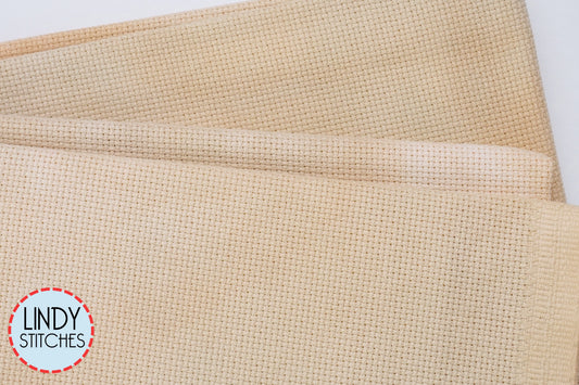 16 count Caramel Macchiato Aida Hand Dyed Fabrics by Stephanie