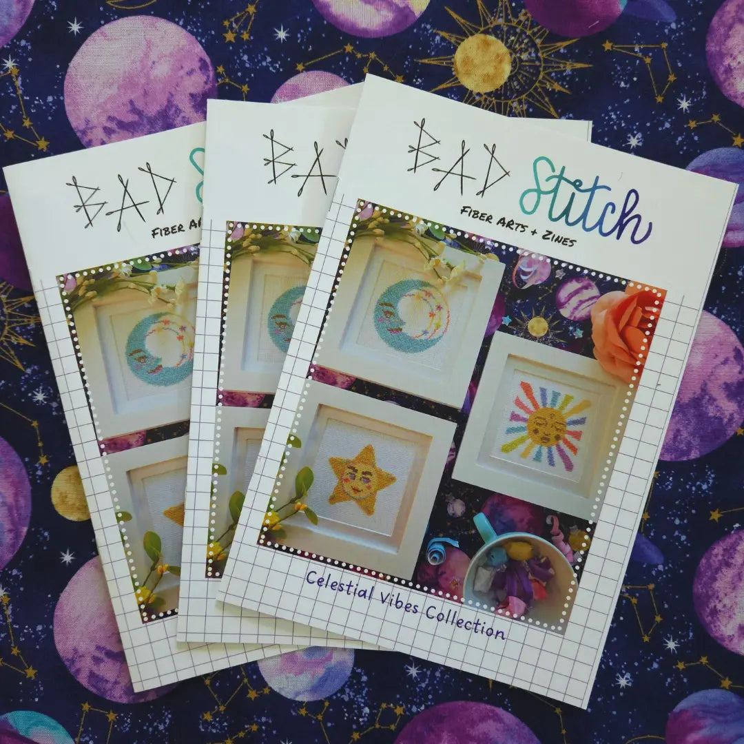 PREORDER BAD Stitch CELESTIAL VIBES Cross Stitch Pattern Set