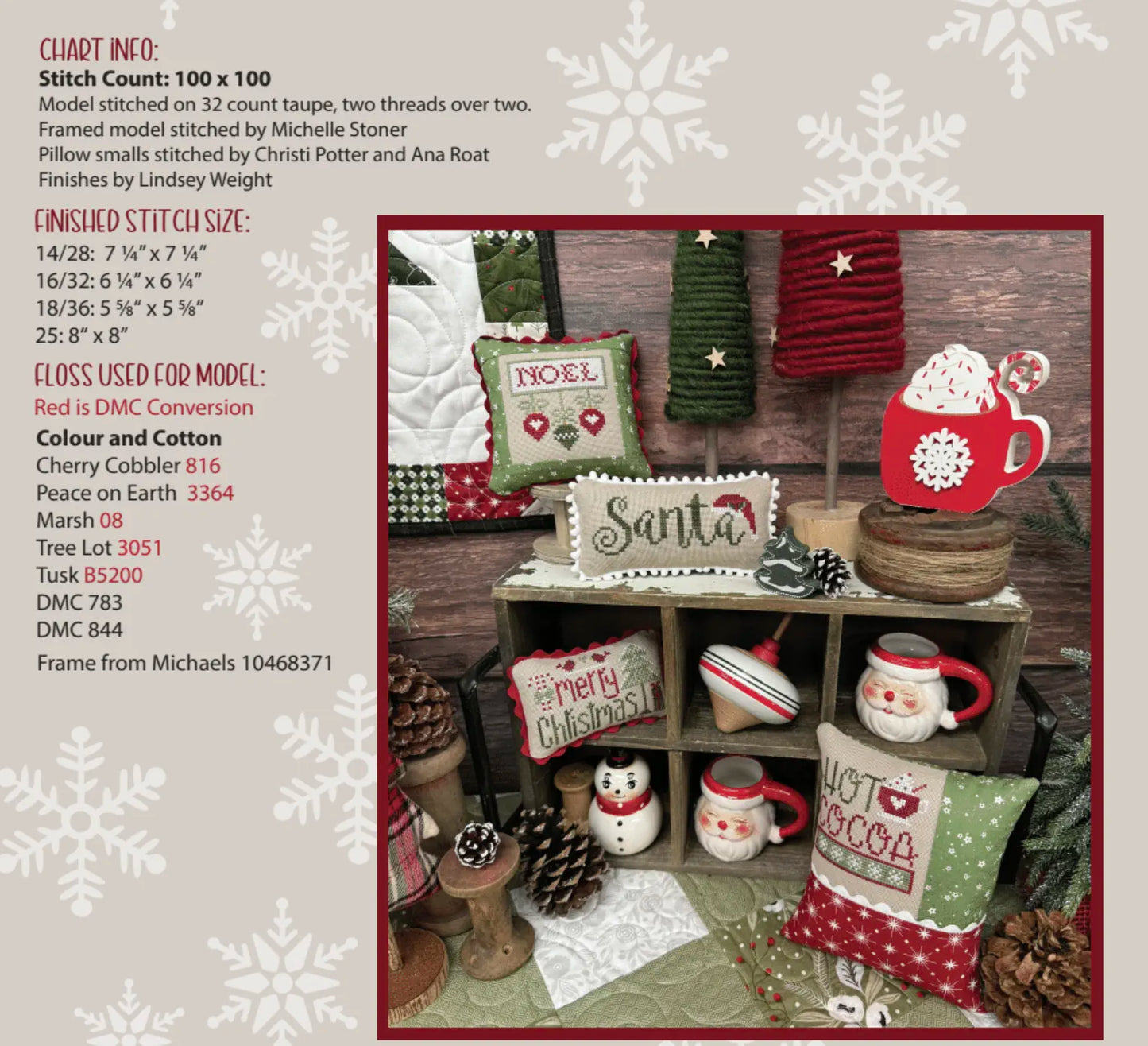 Christmas Magic Primrose Cottage Cross Stitch Pattern