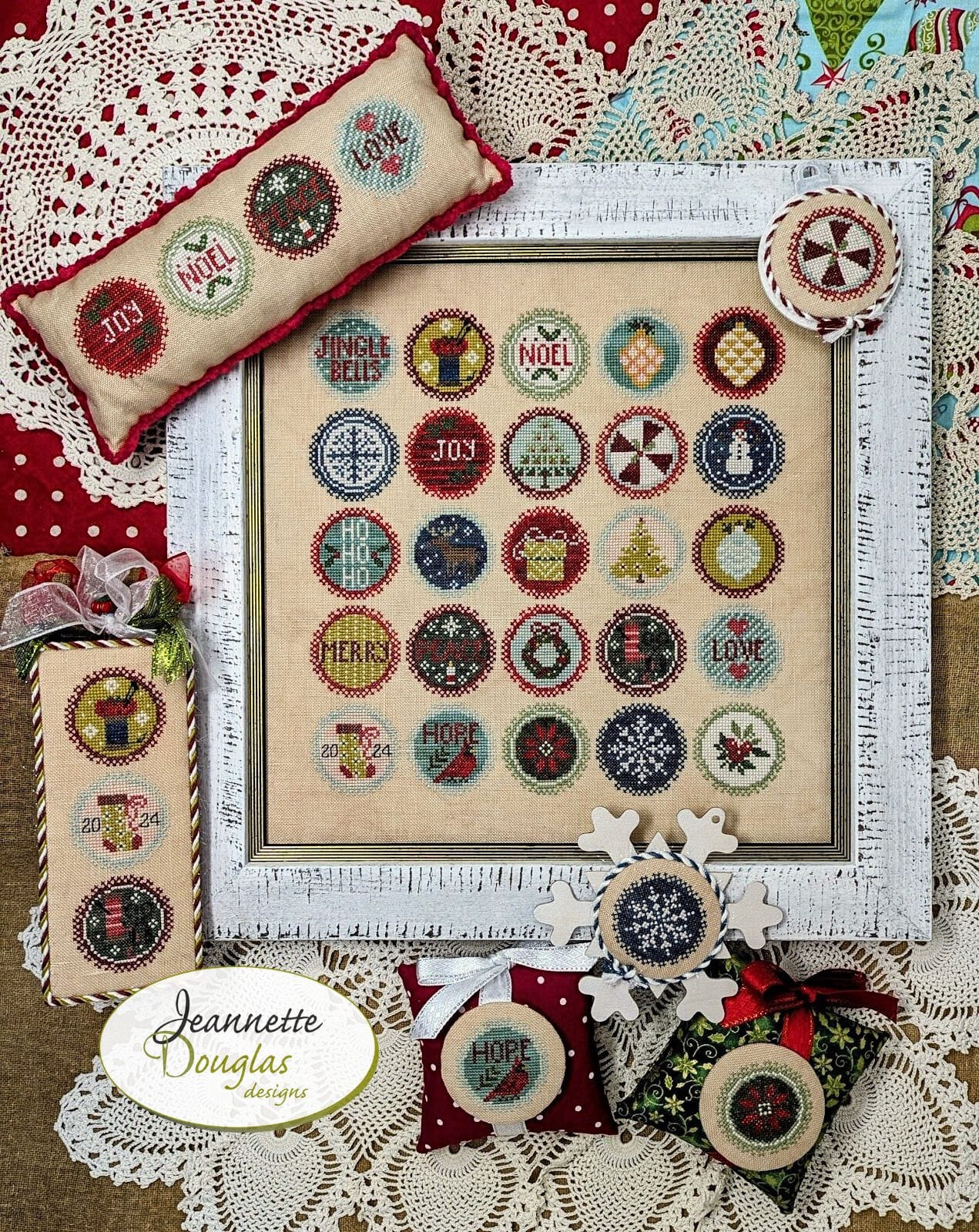 Christmas Dots Series February by Jeannette Douglas Designs Nashville Market