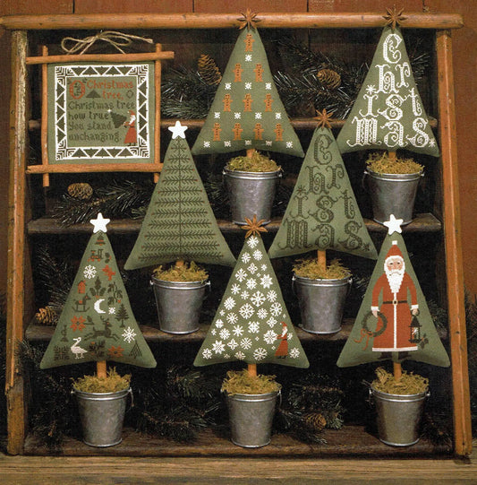 Christmas Trees The Prairie Schooler Cross Stitch Pattern #82