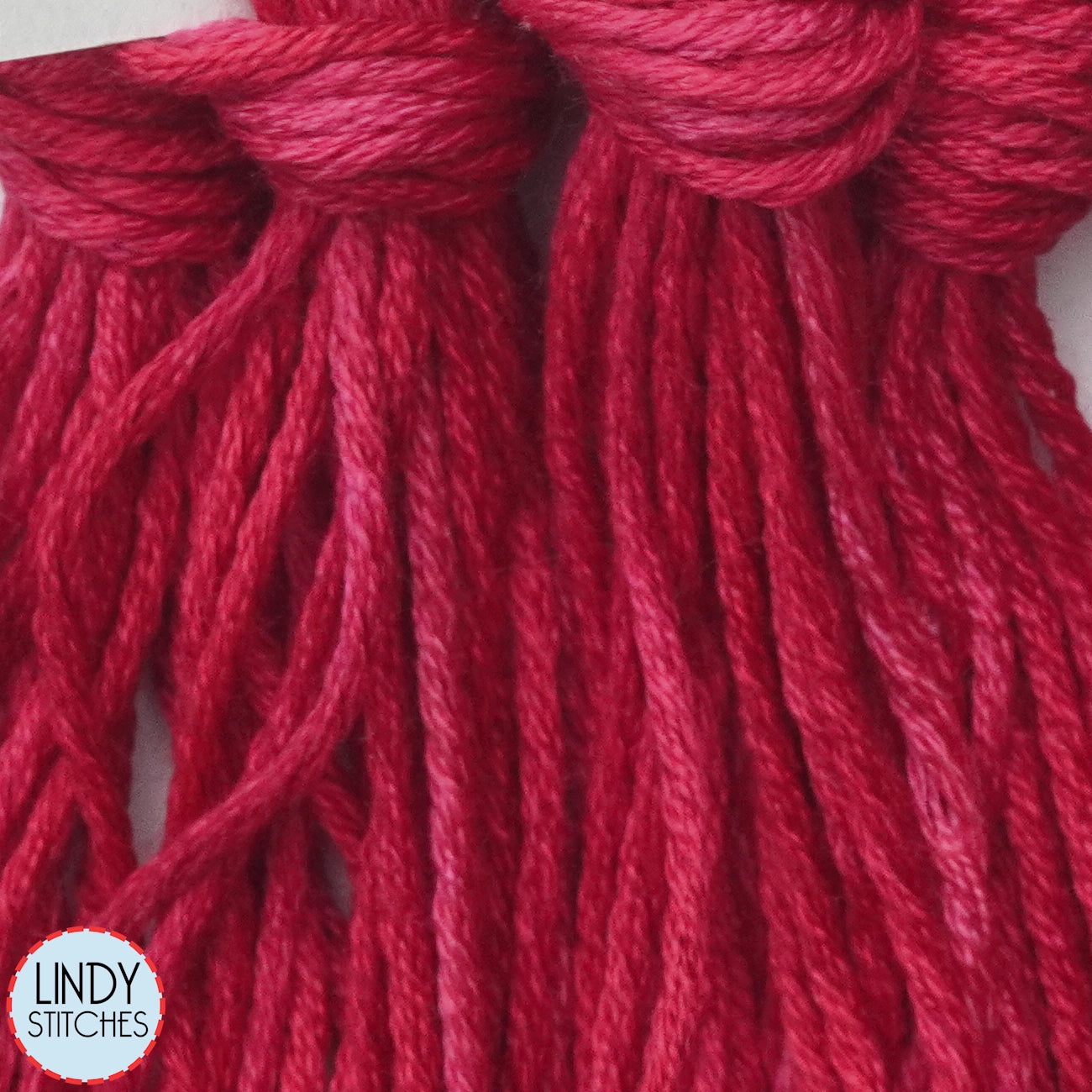 Fresh Raspberries Belle Soie Classic Colorworks 12 Strand Hand-Dyed Silk Floss