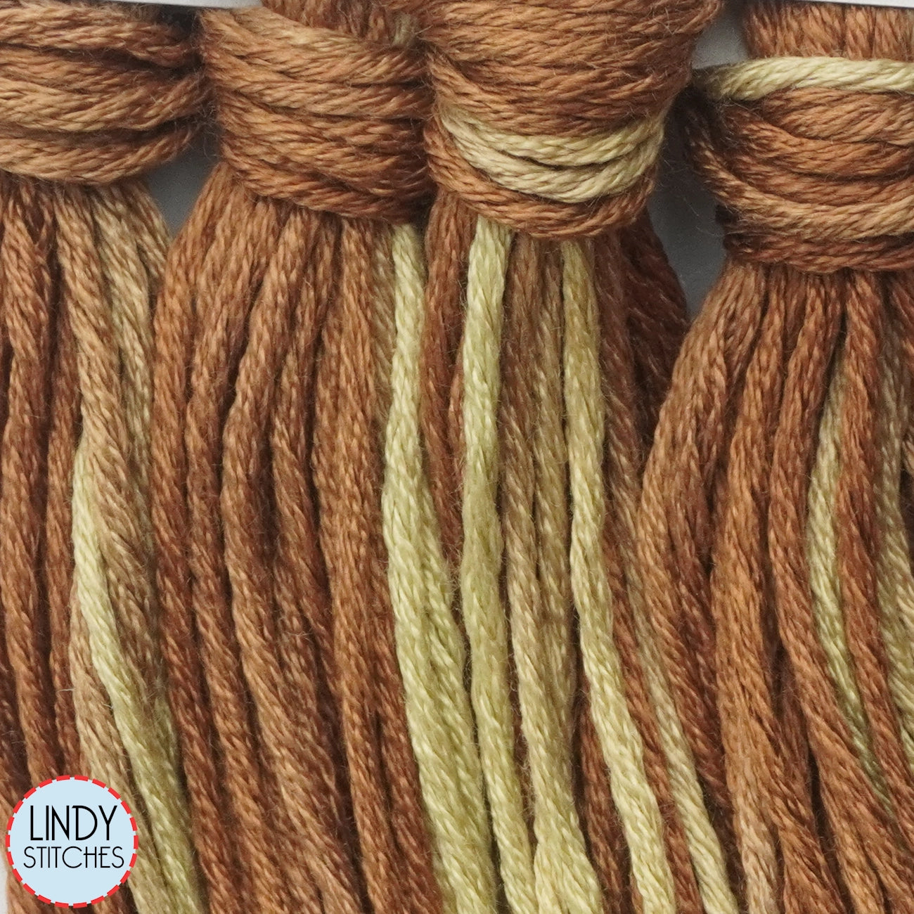 Golden Oak Belle Soie Classic Colorworks 12 Strand Hand-Dyed Silk Floss