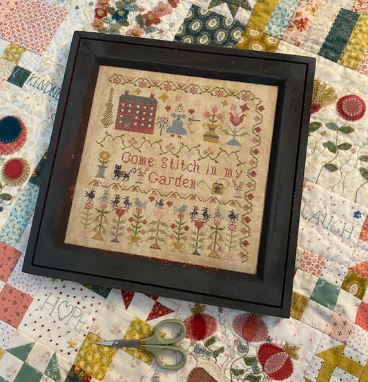 Come Stitch In My Garden by Pansy Patch Cross Stitch Pattern Physical Copy