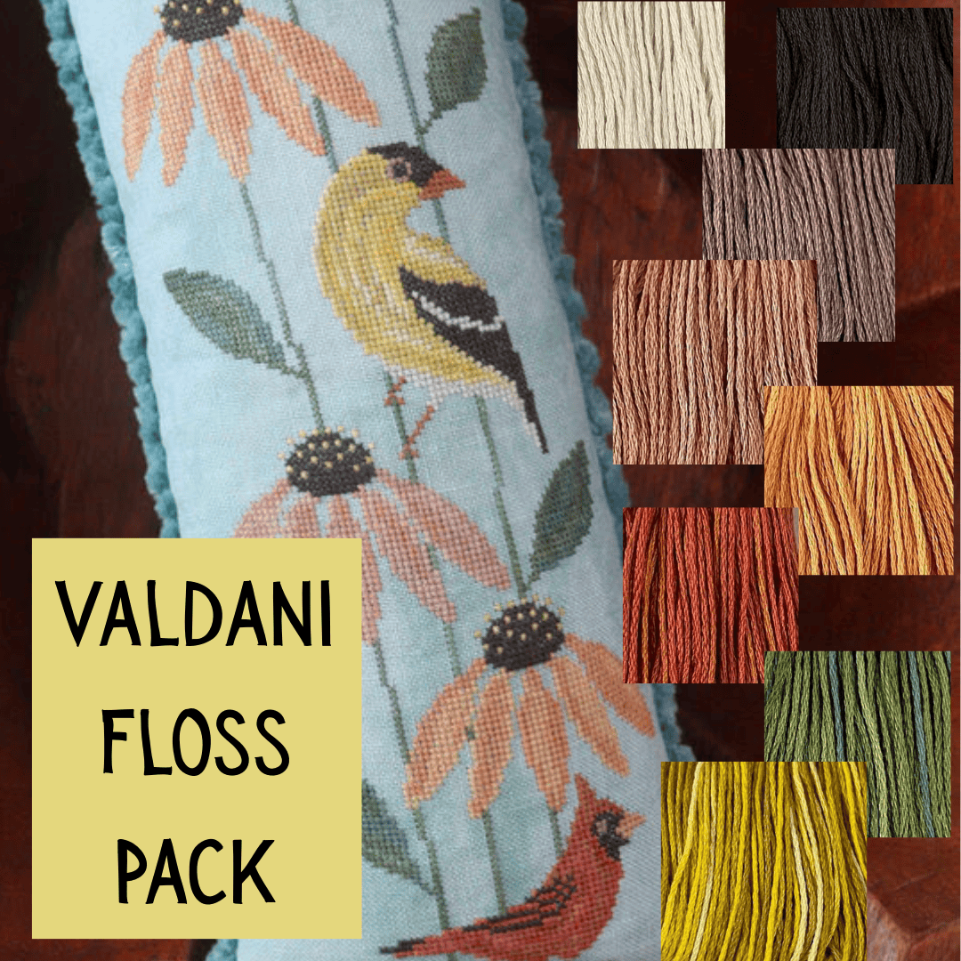 PREORDER FLOSS PACK for CONEFLOWER CHORUS by The Blue Flower