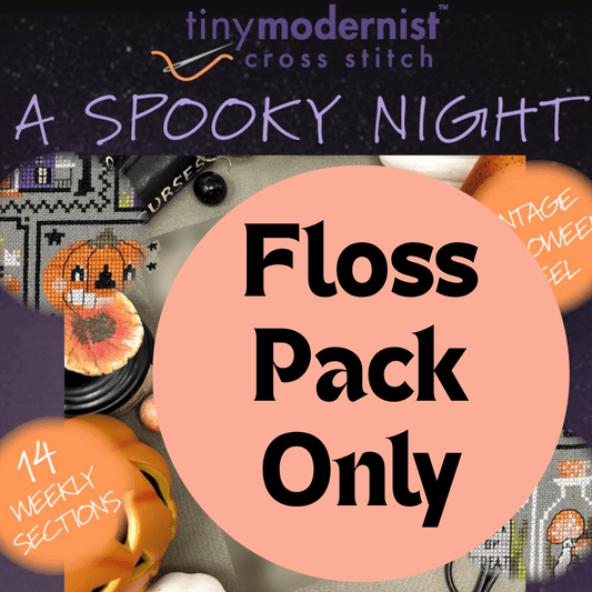 FLOSS PACK for Tiny Modernist 2025 Halloween SAL: A Spooky Night