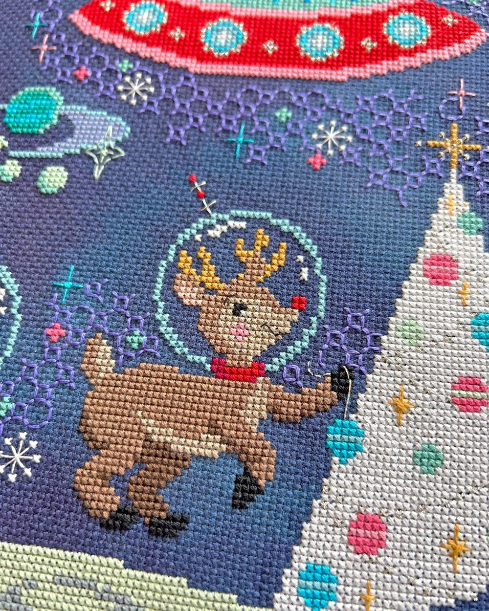 Cosmic Christmas Satsuma Street Cross Stitch Pattern