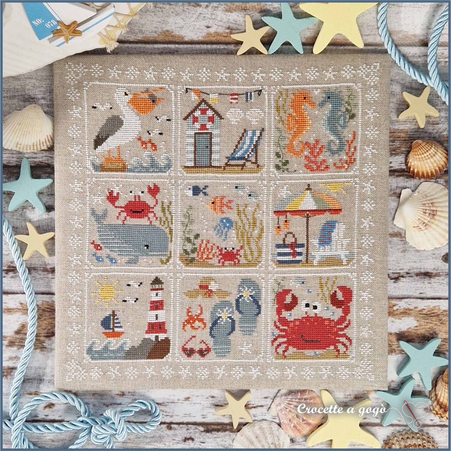 COMING SOON Sea And Sand Diary Cross Stitch Pattern by Crocette A Gogo