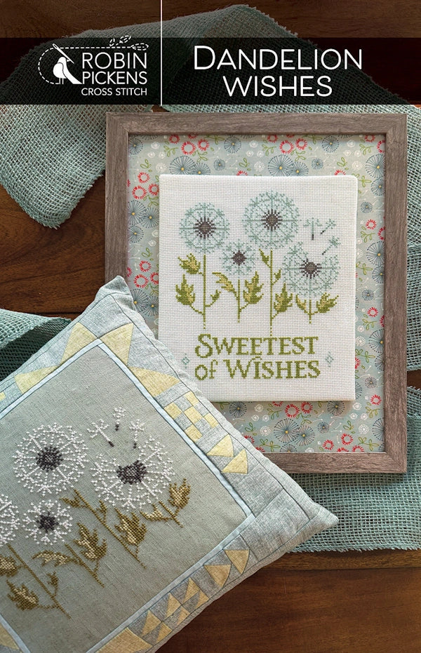 Dandelion Wishes Cross Stitch Pattern by Robin Pickens Nashville Market