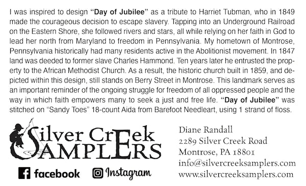 Day of Jubilee Cross Stitch Pattern by Silver Creek Samplers PHYSICAL copy